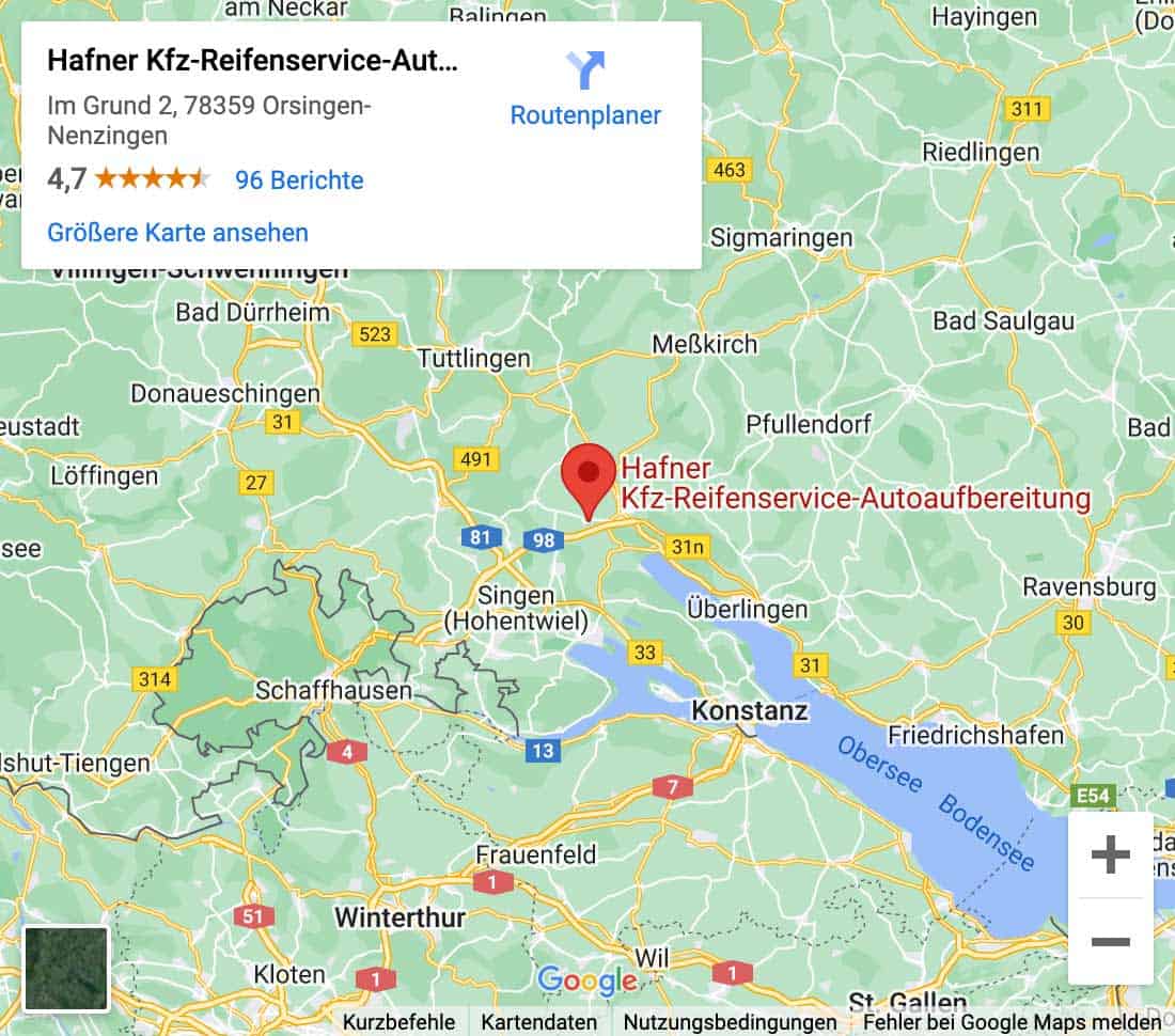 Hafner Google Maps